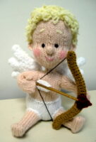 Cupid knitted toy