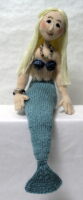 mermaid knitted toy