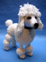 poodle knitted toy