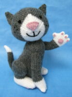 knitted toy of cartoon cat