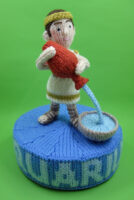 Aquarius the water carrier knitted toy