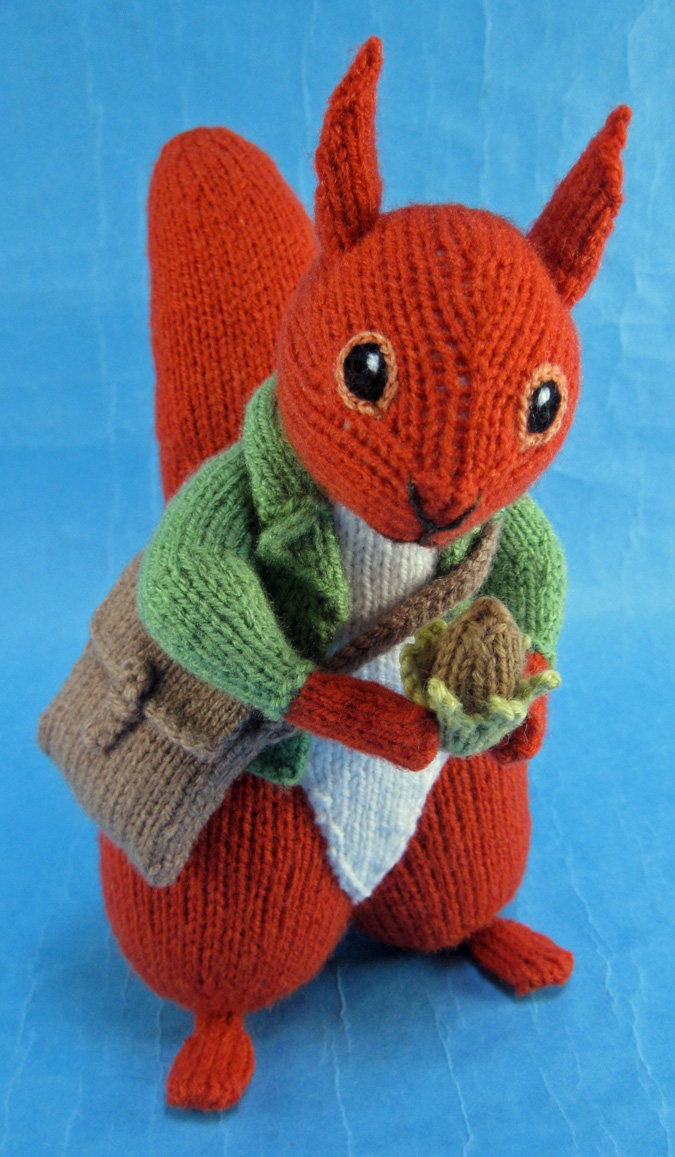 Filbert Cobbins squirrel knitted toy