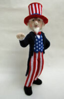 knitted toy of American Uncle Sam