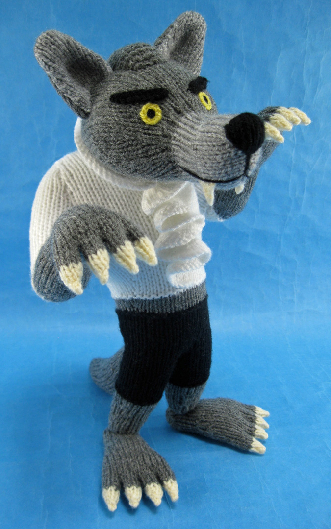 knitted toy of a werewolf